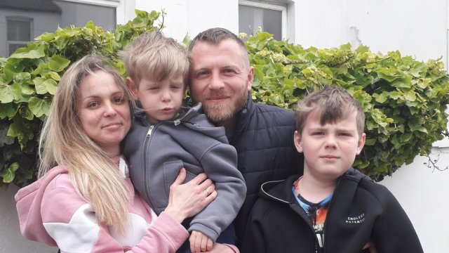 Article thumbnail: Roman and Alona Oleksiienko with their 2 sons (10 year old Mark and 5 year old David) Case study for Saving Grace