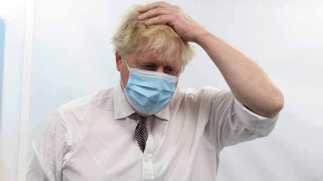 Article thumbnail: Boris Johnson apologised for 'misjudgements' made during the Partygate scandal in a humbling interview at a London hospital with Sky News' Beth Rigby (photo -Getty)