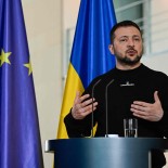 Article thumbnail: Ukraine's President Volodymyr Zelensky gestures as he speaks during a joint press conference with the German Chancellor following their meeting on May 14, 2023 at the Chancellery in Berlin. (Photo by John MACDOUGALL / AFP) (Photo by JOHN MACDOUGALL/AFP via Getty Images)