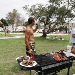 Article thumbnail: SYDNEY, NSW - JANUARY 26: Revellers have a barbeque on Coogee beach on Australia Day January 26, 2006 in Sydney, Australia. Australians all over the country will today celebrate Australia Day. (Photo by Ian Waldie/Getty Images)