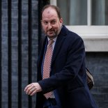 Article thumbnail: LONDON, ENGLAND - FEBRUARY 08: Downing Street Director of Communications Guto Harri arrives at Downing Street on February 08, 2022 in London, England. (Photo by Rob Pinney/Getty Images)