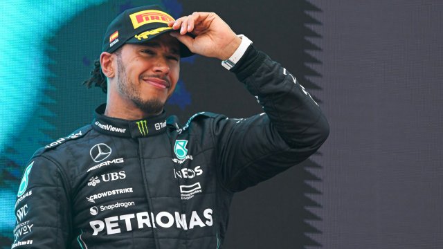 Article thumbnail: BARCELONA, SPAIN - JUNE 4: Lewis Hamilton of Great Britain and Mercedes-AMG PETRONAS F1 Team on the podium during the F1 Grand Prix of Spain at Circuit de Catalunya on June 4, 2023 in Montmelo, Spain. (Photo by Vince Mignott/MB Media/Getty Images)