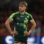 Article thumbnail: BRENTFORD, ENGLAND - MARCH 25: Ollie Hassell-Collins of London Irish looks on during the Gallagher Premiership Rugby match between London Irish and Northampton Saints at Gtech Community Stadium on March 25, 2023 in Brentford, England. (Photo by Mike Hewitt/Getty Images)