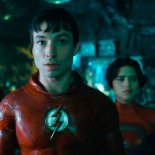 Article thumbnail: This image released by Warner Bros. Pictures shows Ezra Miller, center, in a scene from "The Flash." (Warner Bros. Pictures via AP)