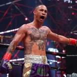Article thumbnail: ATLANTA, GEORGIA - APRIL 17: Regis Prograis reacts after a stoppage in his junior welterweight bout against Ivan Redkach during Triller Fight Club at Mercedes-Benz Stadium on April 17, 2021 in Atlanta, Georgia. (Photo by Al Bello/Getty Images for Triller)