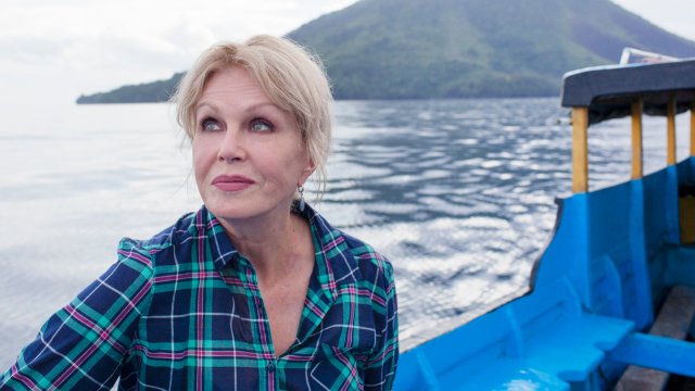 Article thumbnail: From Burning Bright Production JOANNA LUMLEYS SPICE TRAIL ADVENTURE Episode 1 ??? Indonesia Wednesday 5th July 2023 at 9pm on ITV1 and ITVX Pictured: Joanna???s spice journey begins as she arrives at the port in Banda, a remote Indonesian island.. Joanna Lumley sets off on one her most epic voyages yet. A journey through the world???s greatest spice continents. In this episode Joanna is heading to a collection of remote Indonesian islands, so small that her first challenge is finding them on the map. The Banda Islands were one the only place on earth where nutmeg grew. Joanna meets a family who make their living from harvesting them, she uncovers the dark history of Banda???s past and discovers that Banda???s charms once attracted A listers, including Mick Jagger. In the capital of Indonesia, Jakarta Joanna finds out what the attraction is of the 200 million clove cigarettes that are smoked in Indonesia every day. She pops into a cool speakeasy bar to taste a cocktail that is all about the spice and ends up discovering a newfound love of Indonesia???s national pop music. (C) Burning Bright Production For further information please contact Peter Gray Mob 07831460662 / peter.gray@itv.com This photograph is (C) *** and can only be reproduced for editorial purposes directly in connection with the programme or event mentioned herein. Once made available by ITV plc Picture Desk, this photograph can be reproduced once only up until the transmission [TX] date and no reproduction fee will be charged. Any subsequent usage may incur a fee. This photograph must not be manipulated [excluding basic cropping] in a manner which alters the visual appearance of the person photographed deemed detrimental or inappropriate by ITV plc Picture Desk. This photograph must not be syndicated to any other company, publication or website, or permanently archived, without the express written permission of ITV Picture Desk. Full Terms and conditions are available on the website www.itv.com/presscentre/itvpictures/terms Joanna Lumley's Spice Trail TV still ITV