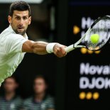 Article thumbnail: LONDON, ENGLAND - JULY 09: Novak Djokovic of Serbia plays a backhand in the Men's Singles fourth round match against Hubert Hurkacz of Poland during day seven of The Championships Wimbledon 2023 at All England Lawn Tennis and Croquet Club on July 09, 2023 in London, England. (Photo by Shi Tang/Getty Images)