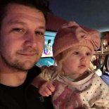 Article thumbnail: Chris and his daughter Mabel on the family trip to Center Parcs (Photo: Supplied)