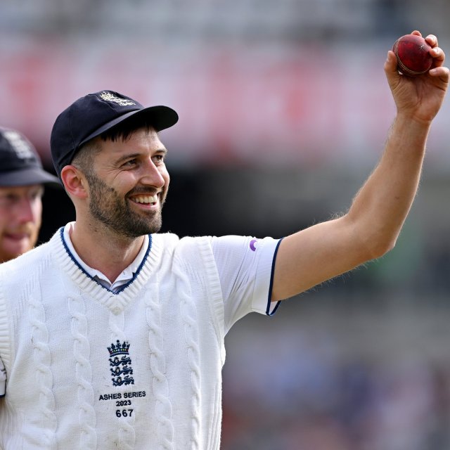 Article thumbnail: LEEDS, ENGLAND - JULY 06: Mark Wood of England holds up the ball after taking a five wicket haul during Day One of the LV= Insurance Ashes 3rd Test Match between England and Australia at Headingley on July 06, 2023 in Leeds, England. (Photo by Stu Forster/Getty Images)