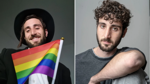 Article thumbnail: TikTok user Yaakov Levi (left) was revealed to be actor Erez Oved (Credit: supplied)